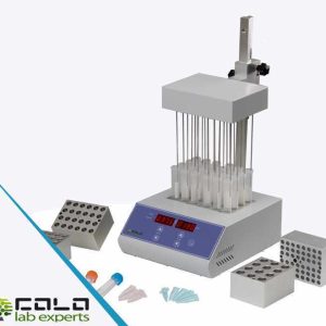 Sample concentrator, nitrogen blowdown, aluminum block