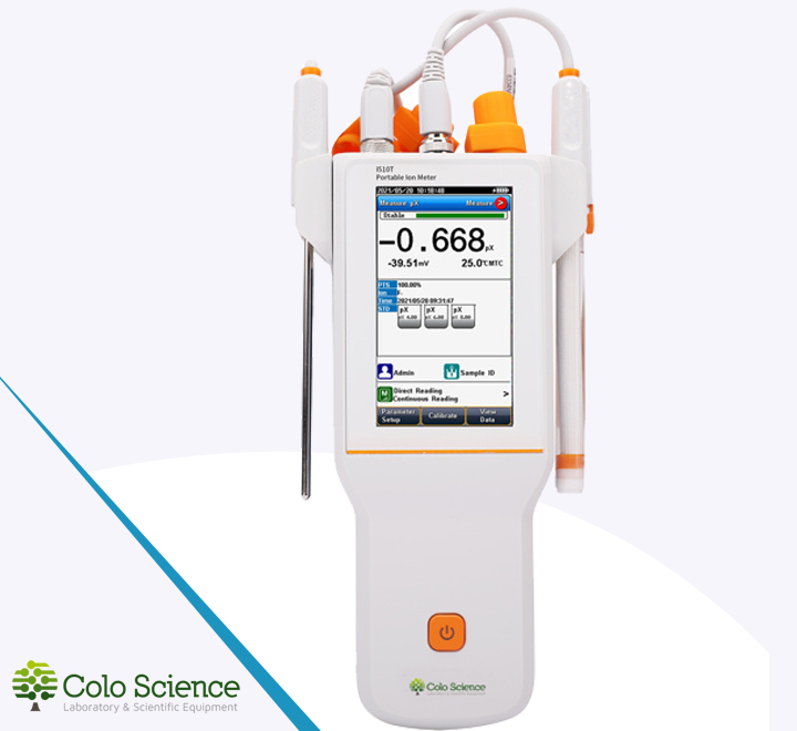 Viking ISE510 portable pH and ion meter with touchscreen